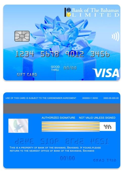 Bahamas bank of the Bahamas Gift card